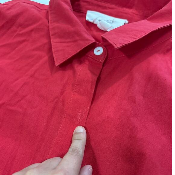 Pomander Place by Tuckernuck Women’s M Mabel Tiered Maxi Dress Hibiscus Red - Picture 11 of 16